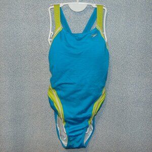 Speedo Lt. Blue Yellow Swimsuit NoTag